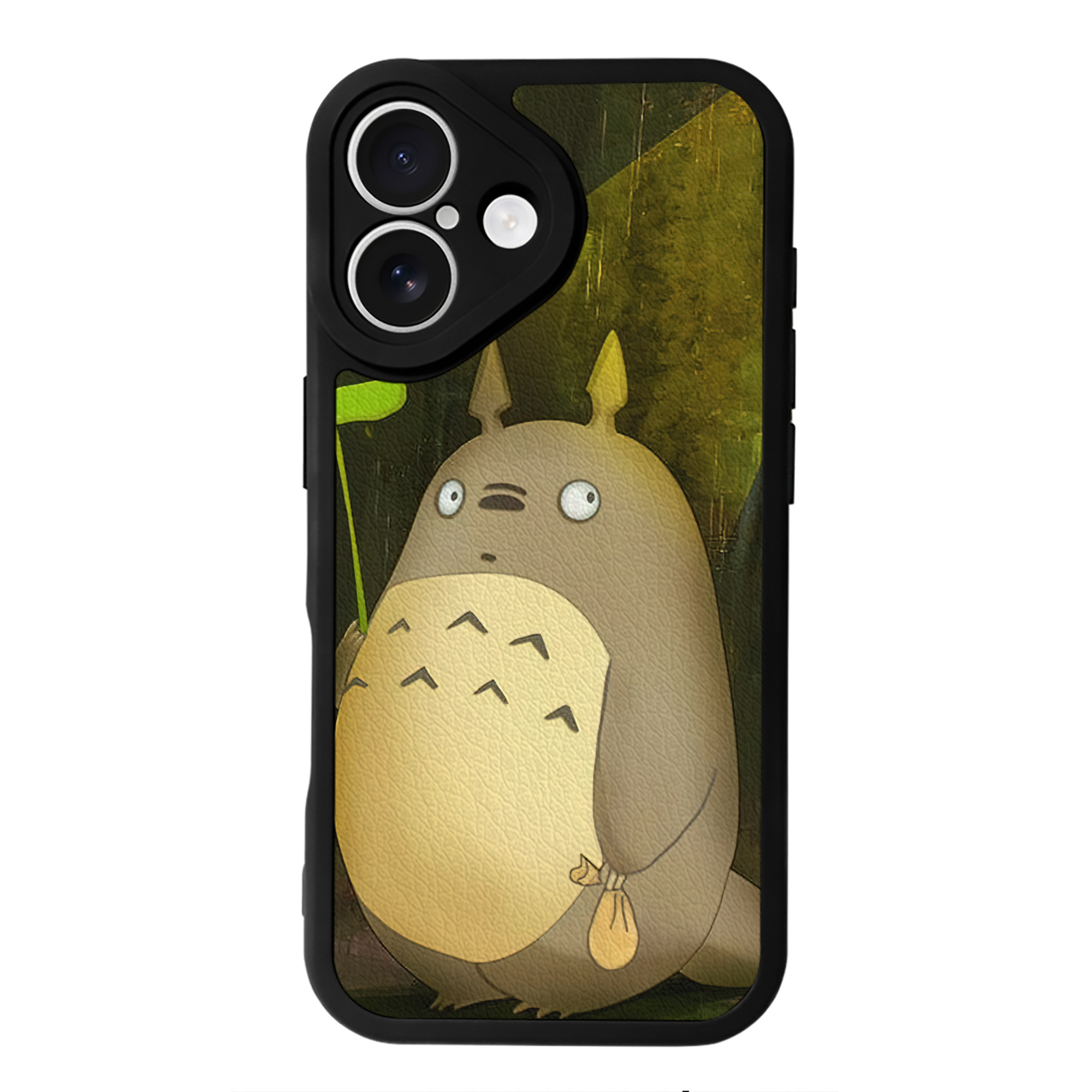 となりのトトロ 草壁メイ 草壁サツキ My Neighbor Totoro Satsuki Kusakabe Mei Kusakabe 【iPhone 16シリーズ対応】シリコンスマホケース（レザー調） 材質：シリコン